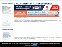 Tablet Screenshot of container-maison.com